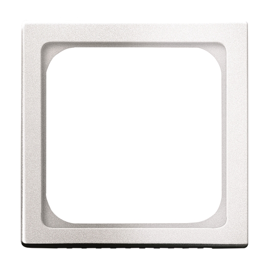 1St. Busch-Jaeger 1746/10-83 Zentralscheibe, 50 x 50 mm Busch-axcent alusilber