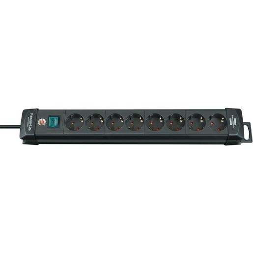 1St. Brennenstuhl 1951180100 Premium-Line Steckdosenleiste 8-fach schwarz 3m H05VV-F 3G1,5