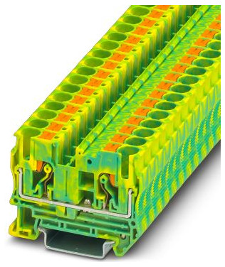 1St. Phoenix 3211822 PT 6-PE Schutzleiter-Reihenklemme Push-in-Anschluss Anzahl der Anschlüsse: 2 0,5 mm² - 10 m