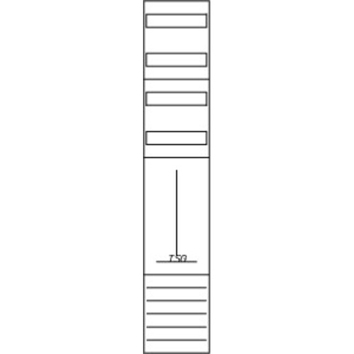 1St. Eaton 229180 Zählerfeld, 1-feldrig, vorbereitet, Version O19A0672 ZSD-O19A0672