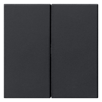 1St. Gira 5370005 Wippe 2f unbedruckt System 55 Schwarz m