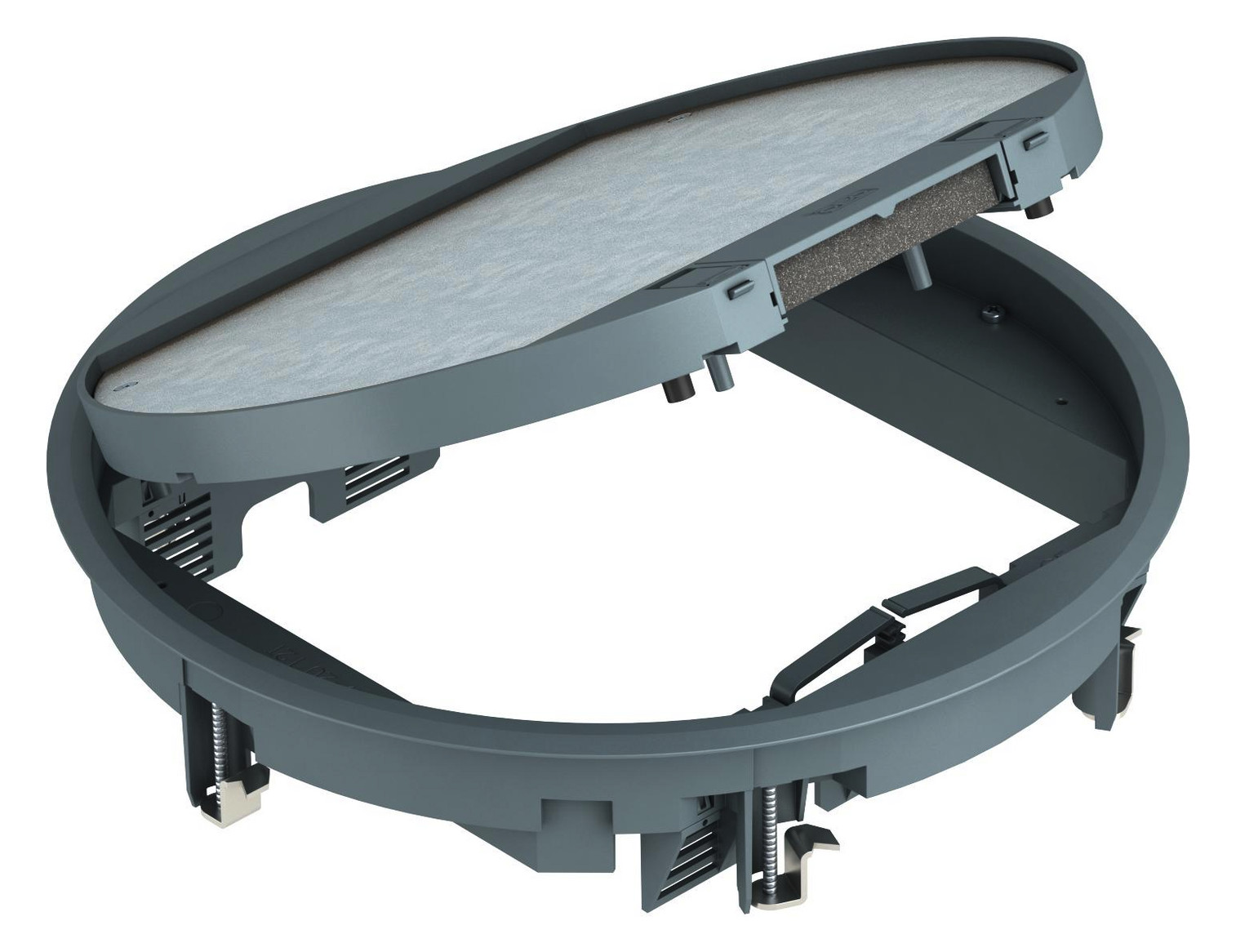 1St. OBO Bettermann GESR9-2U12T 7011 Geräteeinsatz für Universalmontage