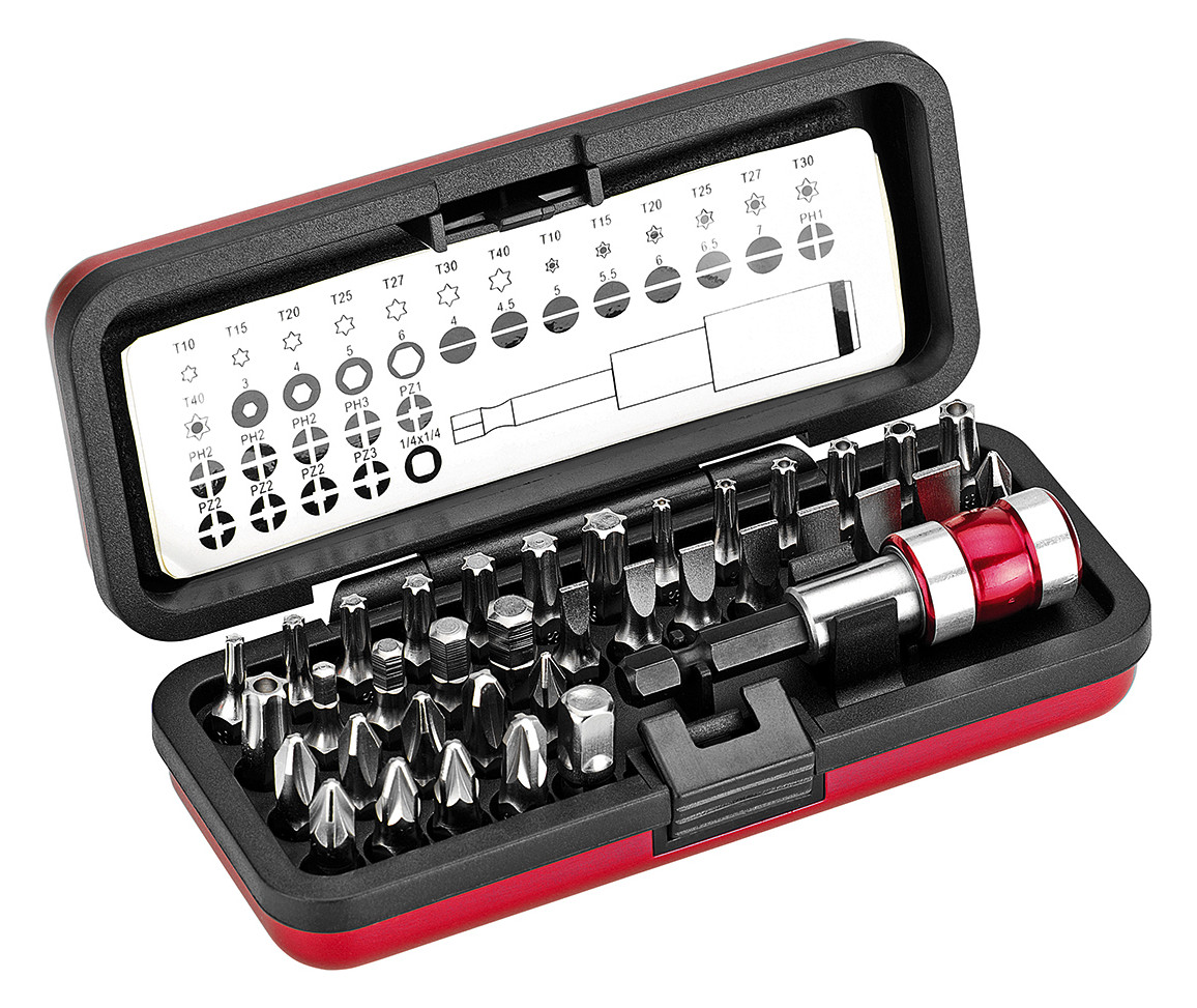 1St. Cimco Steckschlüssel-Bit-Box 113158 37-tlg.