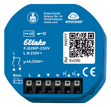 1St. Eltako FJ62NP-230V Funk-Jalousie- und Rollladen-Aktor