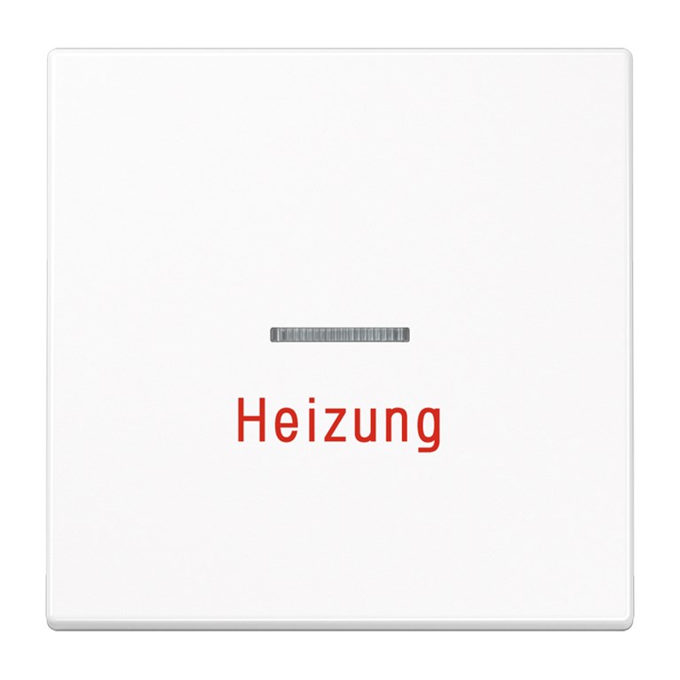 1St. Jung LS990HWW Wippe Linse Lichtleiter Aufschrift Heizung für Wipp-Kontrollschalter Tast-Kontrollschalter und beleuc
