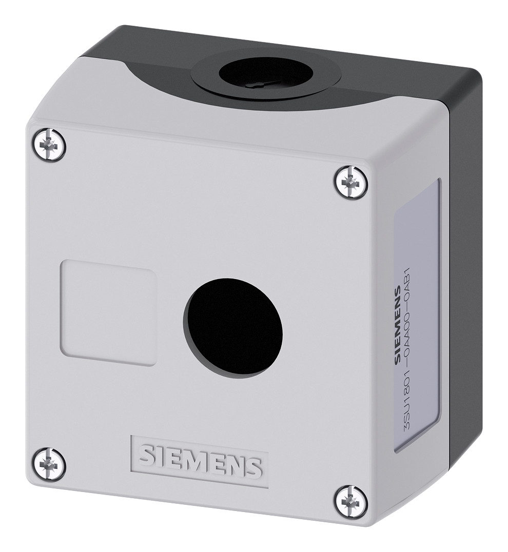 1St. Siemens 3SU1801-0AA00-0AB1 Gehäuse für Befehlsgeräte, 22mm, rund, K 1St. Siemens 3SU1801-0AA00-0AB1 Gehäuse für Befehlsgeräte, 22mm, rund, K