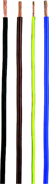 100m H05V-K 1,00mm² PVC Aderleitung flexibel 1x1,0 dunkelblau