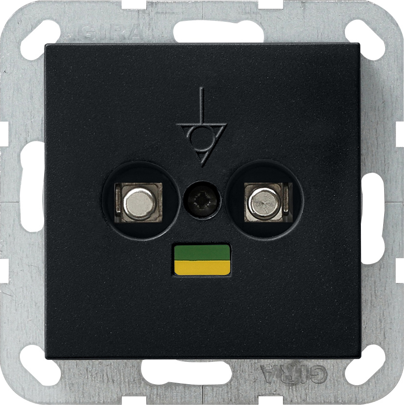 1St. Gira 0405005 Potenzialausgleich-Dose 2f System 55 Schwarz m