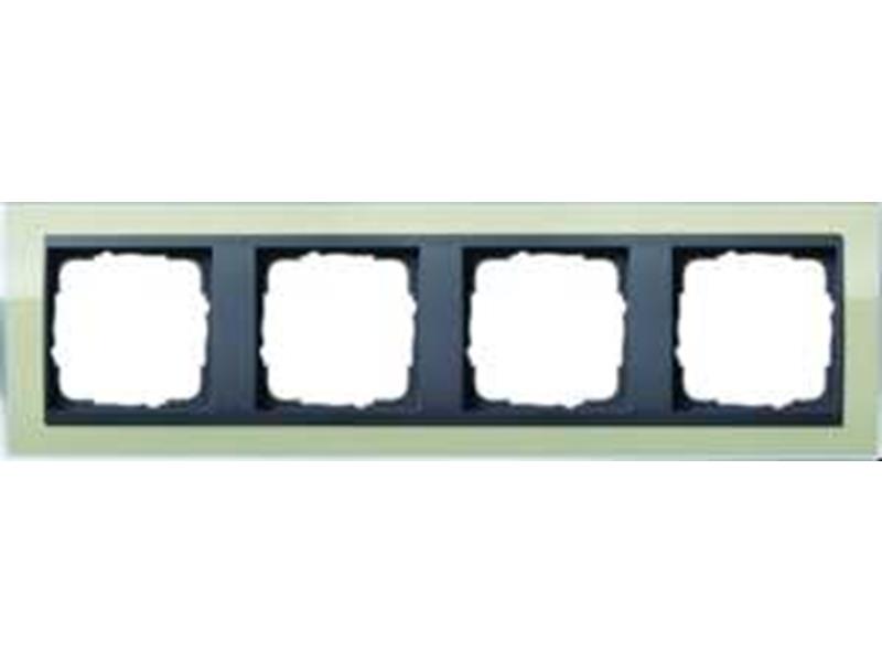 1St. Gira 0214778 Abdeckrahmen 4fach Zwischenr. AN Event Klar Sand