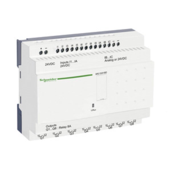 1St. Schneider Electric SR2D201BD SPS-Steuerrelais, Zelio Logic, kompakte Ausführung, 20 E/A, 24 VDC