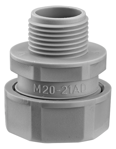 25St. FLEXA USK-P, AD27-PG21 Kunststoffverschraubung gerade, Polyprop