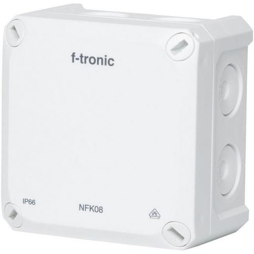 1St. F-Tronic NFK08ws FR-Abzweigkasten 85x85x54mm, Durchstoßmembran IP66, PS, weiß, NFK08ws 7340198