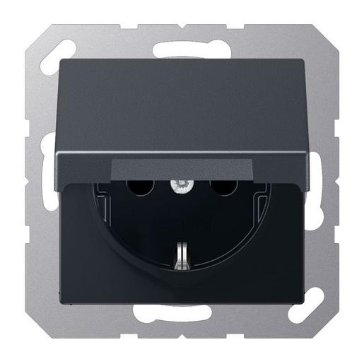 1St. Jung A1520BFKIKLANM Steckdose 16A  250V Berührungsschutz Klappdeckel bruchsicher A 1520 BFKIKL ANM