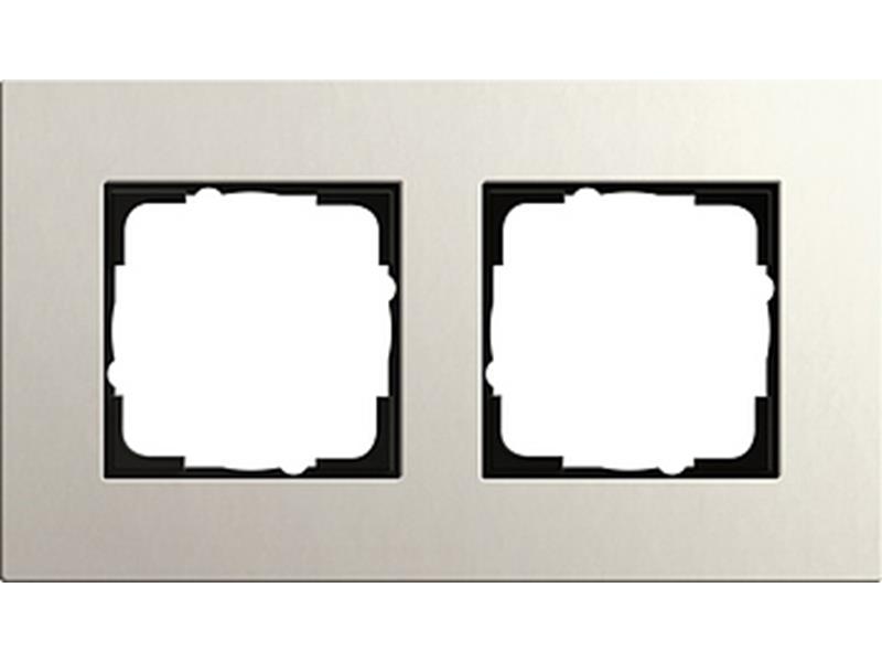 1St. Gira 0212220 Rahmen 2fach Esprit Linoleum-Multiplex Hellgrau