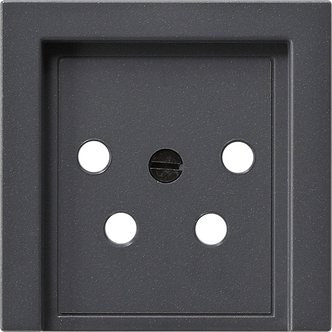 1St. Gira 027928 Abd. KPN-Anschlussdose 4-p System 55 Anthrazit