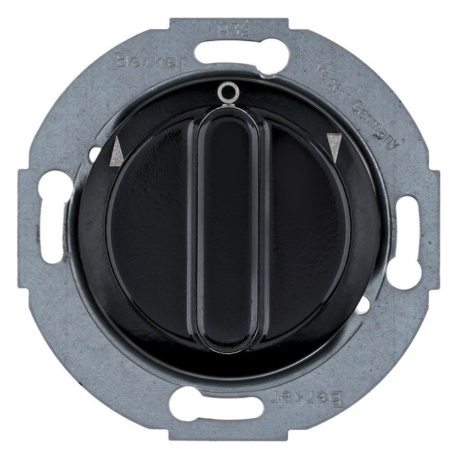 1St. Berker 381113 Jalousie-Drehschalter 1p Zentralstück, schwarz glänzend 1St. Berker 381113 Jalousie-Drehschalter 1p Zentralstück, schwarz glänzend