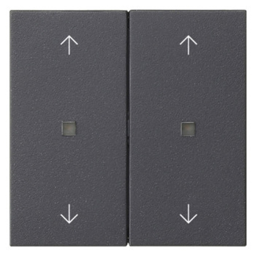 1St. Gira 538628 Wippe 2f Pfeile Kontrollf. System 55 Ant