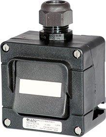 1St. Cooper Crouse Hinds GHG2734000R0004 Ex-Installationsschalter 16 A für Zone 1/21Taster 2-polig, 1 x M25, direkte Geh