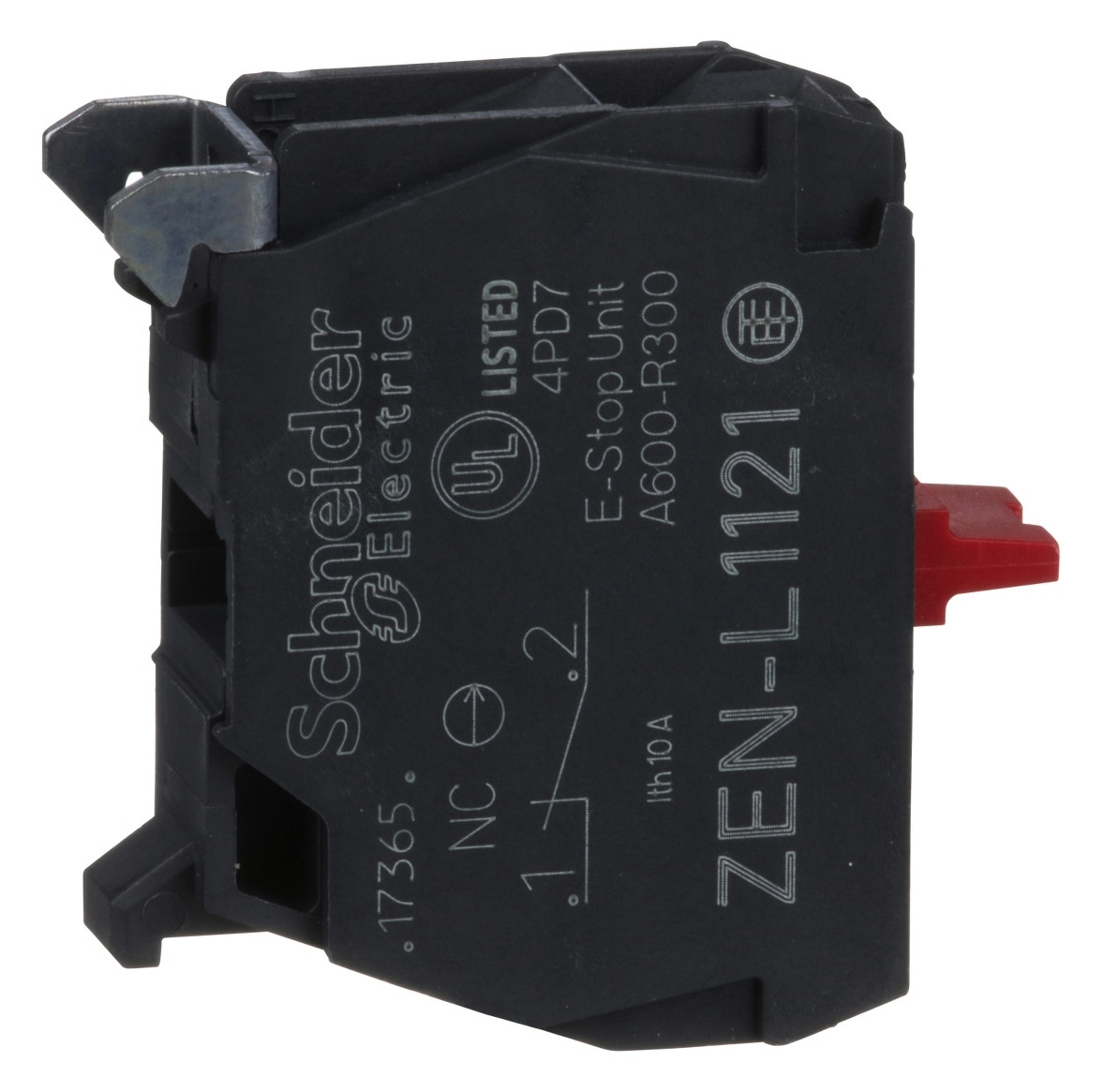 1St. Schneider Electric ZENL1121 Hilfsschalter o. Rastung, 1Ö, rückseitige Montage