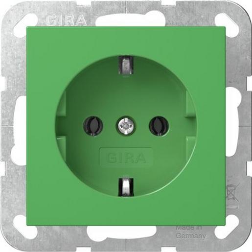 1St. Gira 4455107 Steckd. System 55 Grün