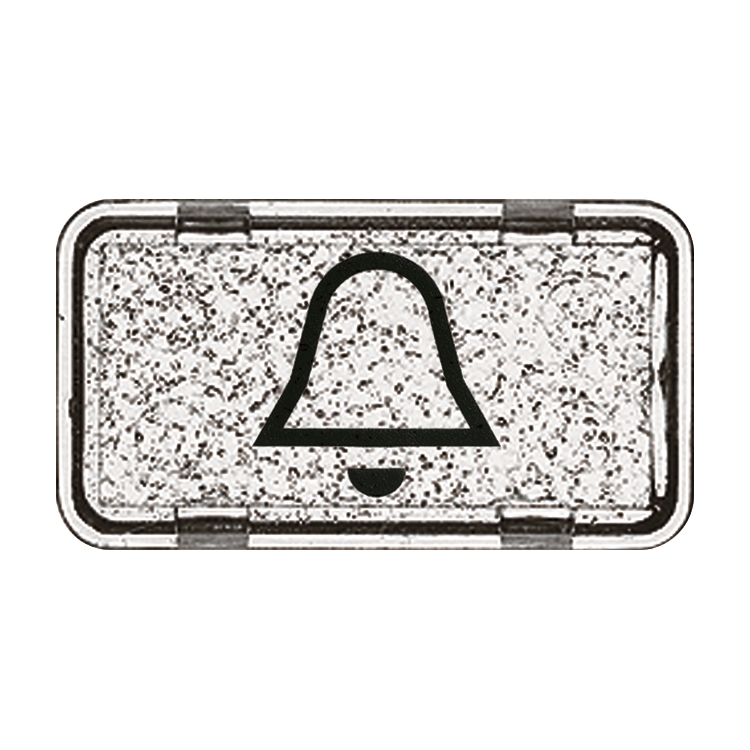 10St. Busch-Jaeger 2622 KI-101 Tastersymbol, Klingel Allwetter 44 (IP 44) glasklar