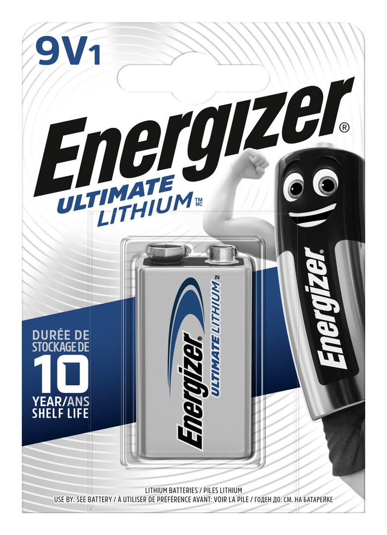 1St. Energizer L522 (1 Stk.) E-Block Lithium 9Volt 1er Blister