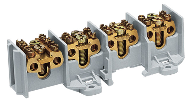 1St. Hager K65A Hauptl.Abzweigklemme 4 p.1x35²-2/4x25mm²