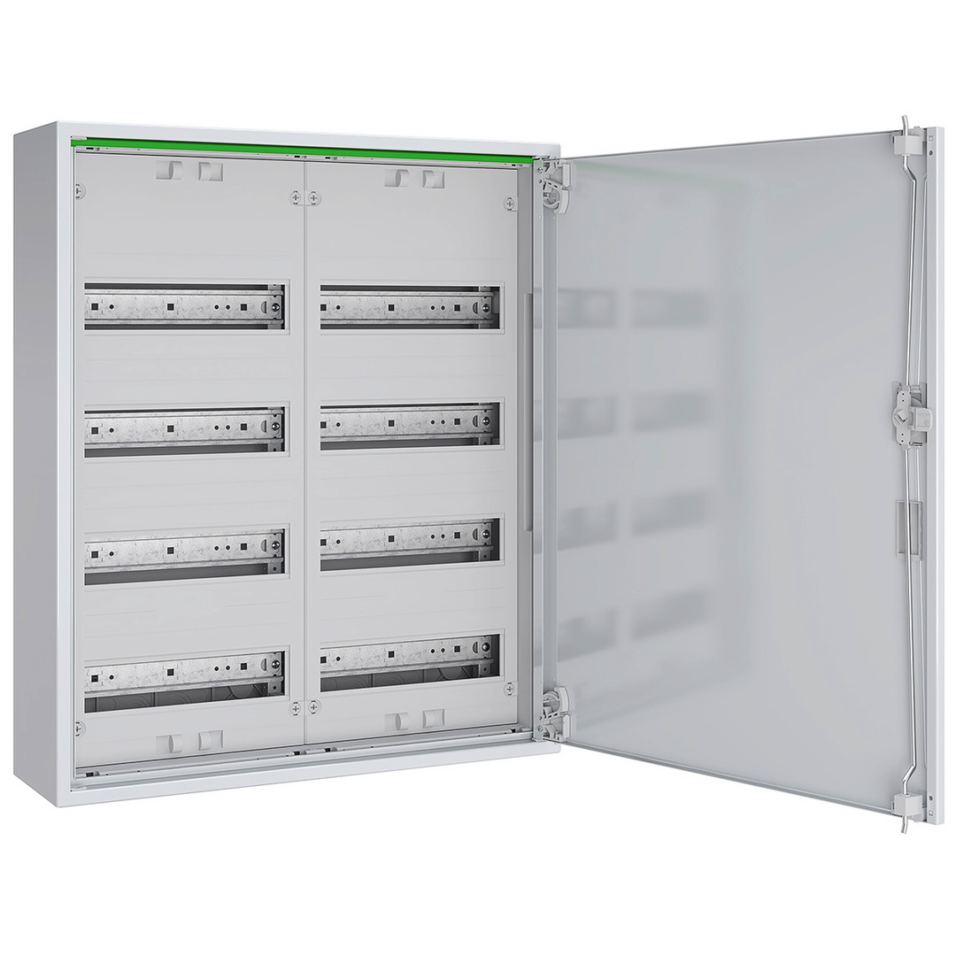 1St. ABN Feldverteiler ABNRM204R01 AP T:160mm m.Volltür 2x4-reihig Komplettschrank...