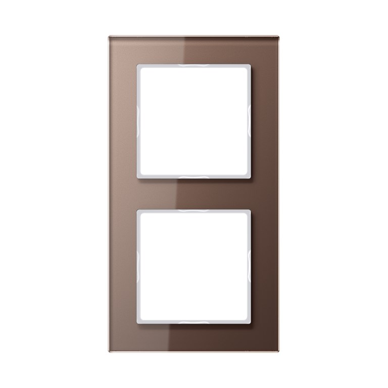 1St. Jung AC 582 GL MO Glasrahmen 2fach 84 x 155 mm AC582GLMO