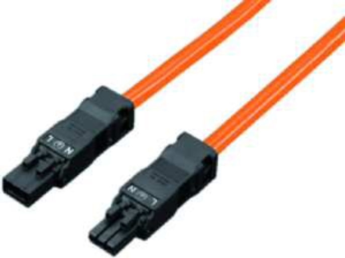 1Pk 5 Stück Rittal Anschlußleitung 1m SZ 2500430 f.Durchgangsverdrahtung 3pol 100-240V UL