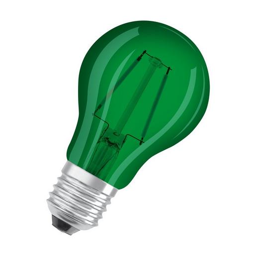 1St. Ledvance ST CLAS A15 2.5 W/7500 K GREEN E27, Farbige LED-Lampen, klassische Kolbenform, mit Schraubsockel