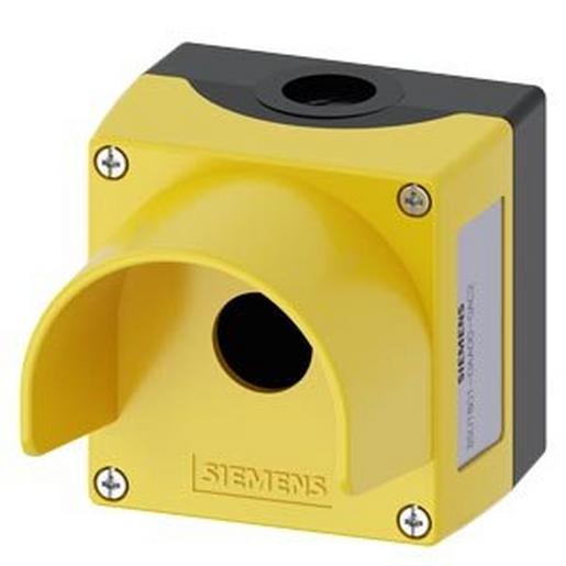 1St. Siemens 3SU1801-0AA00-0AC2 Gehäuse für Befehlsgeräte, 22mm, rund