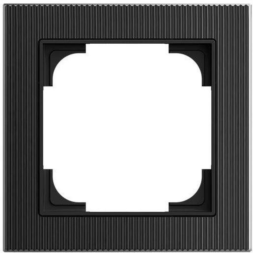 1St. Busch-Jaeger 1721-4025 Rahmen 1-fach Glas schwarz...