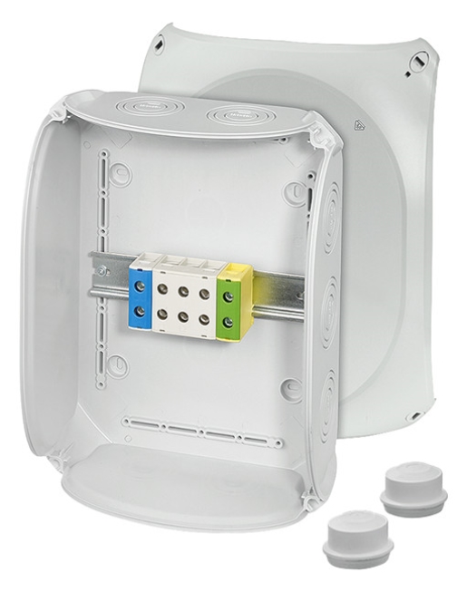 1St. Hensel KF 3550 A Kabelabzweigkasten 1,5-50 qmm 3phasig, 5pol. Klemme 62000228 KF3550A