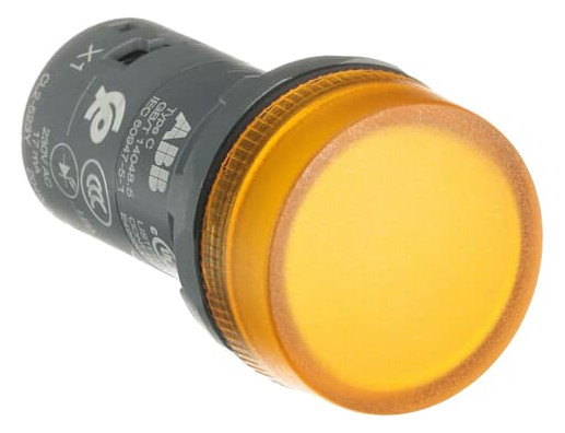 1St. ABB CL2-523Y Meldeleuchte gelb 230VAC, mit fest integrierter LED ABB CombiLine Compact 2.Generation gelb 1SFA619403R5233