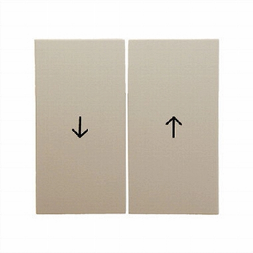 1St. Berker 16258982 Wippen mit Aufdruck Symbol Pfeil S.1 cremeweiß glänzend