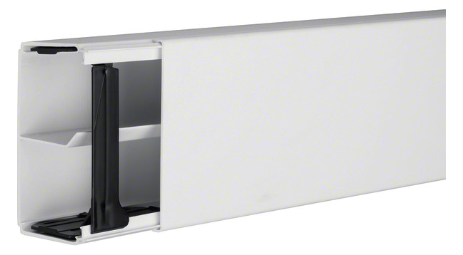 2m Hager LF6011109016 Leitungsführungskanal mit Trennwand PVC LF 60x110mm verkehrsweiß