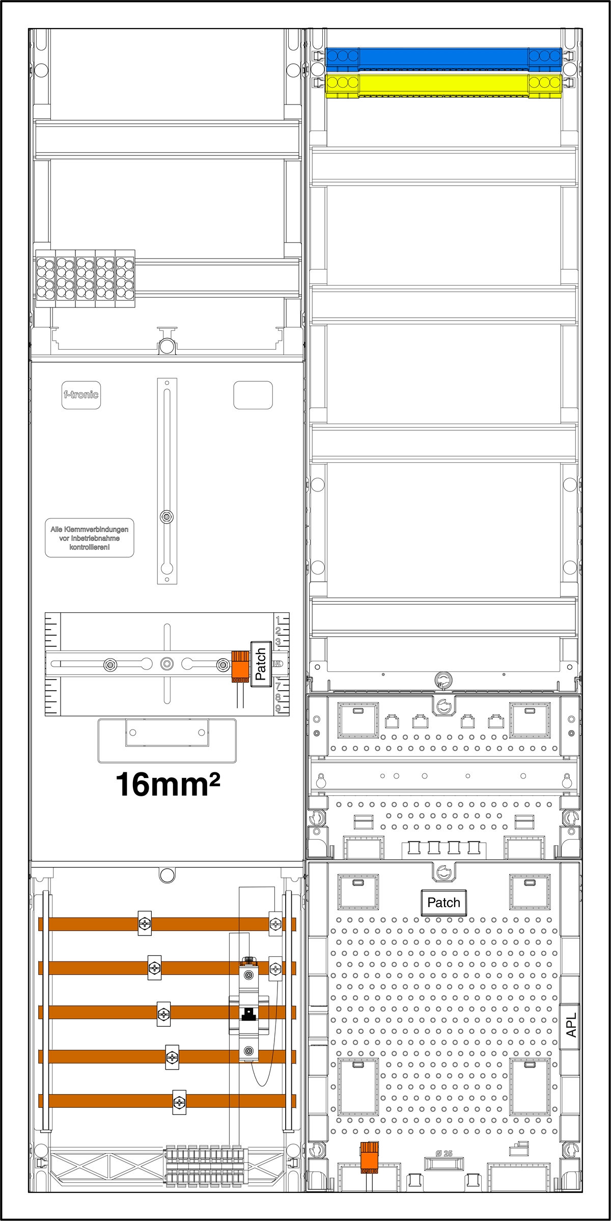 1St. F-Tronic 3HZ721APZRFZB6-16 3HZ721APZRFZB6-16, 1 ZP 16mm², 1 VAPZRFZ inkl. APL, SPVGB6, 2 PPV, 1 PL100 7190215
