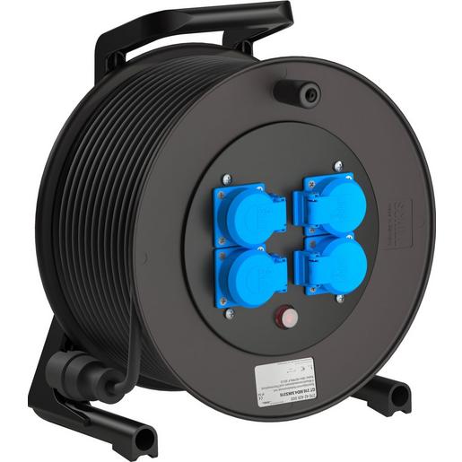 1St. Schill 270 42 425 000 Spezialgummi-Kabeltrommel mit 4 Maschinensteckdosen mit H07RN-F 3X1,5 GT 310.MD4.50KS315