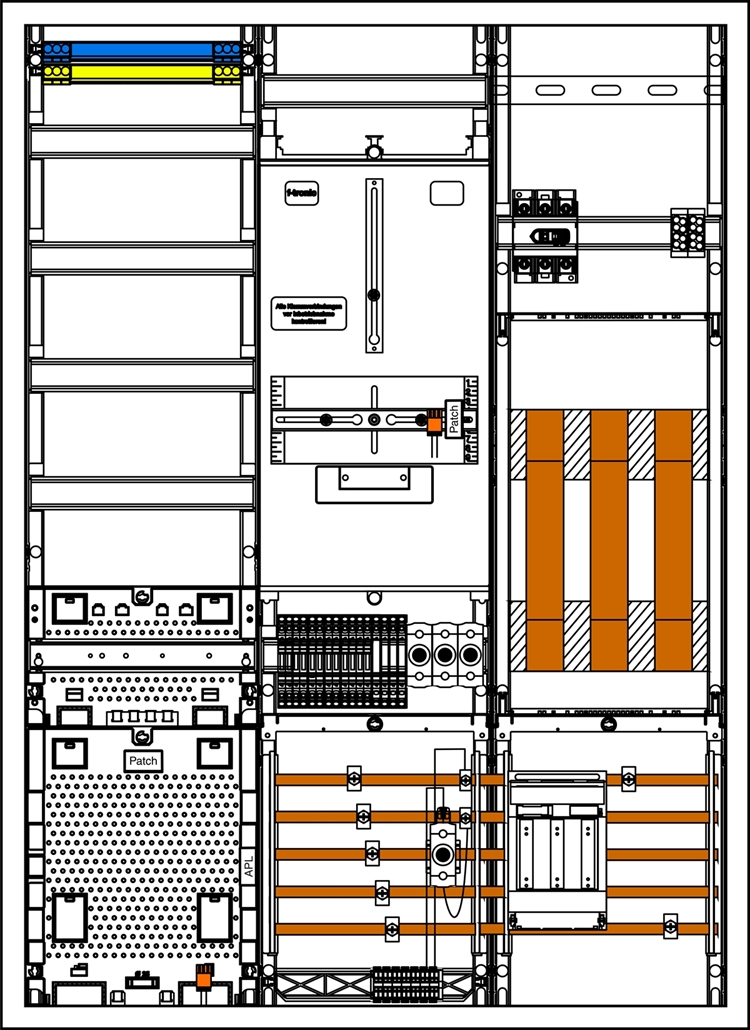 1St. F-Tronic 3HZ731APZRFZW100BER Wandlerschrank 3.HZ 100A, 3HZ731APZRFZW100BER,NH-Trenner, Wandlertrennklemme SN Berlin 7198053