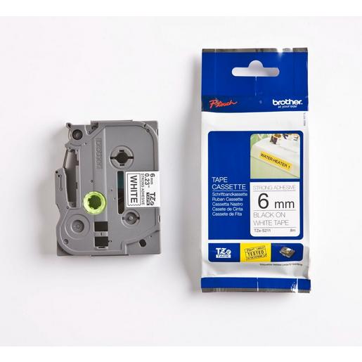 1St. Brother TZeS211 Schriftbandkassette, TZe, laminiert
