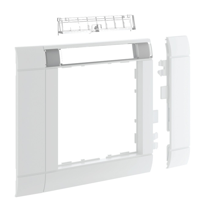 1St. Hager GR0802B9016 Rahmenblende 50 mod. hfr 80mm, BSF, vw