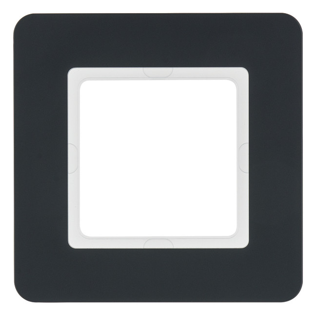 10St. Berker 10116186 Rahmen 1fach Q.7 anthrazit samt