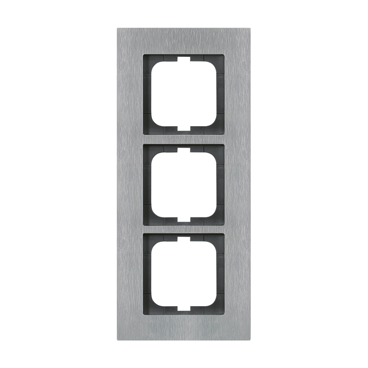 1St. Busch-Jaeger 1723-860 3-fach Rahmen carat edelstahl...