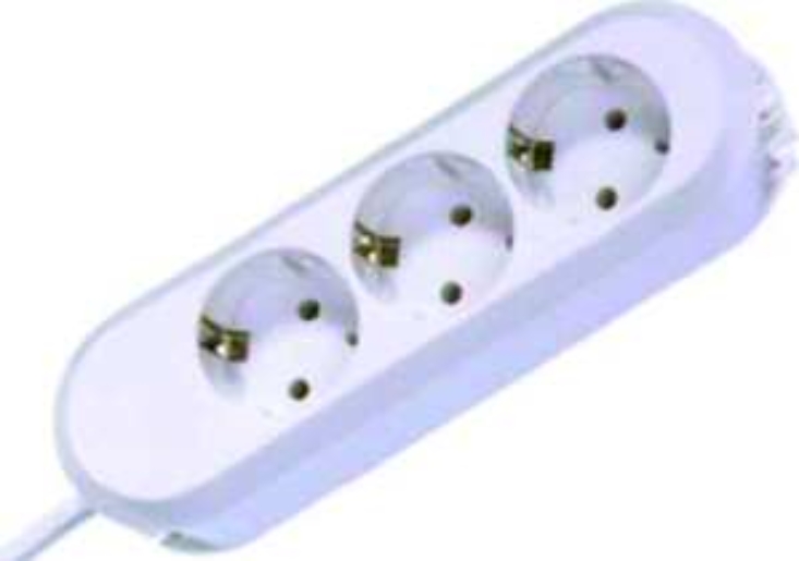 5m Bachmann 388.272 Weiss Tischsteckdose smart 3-fach