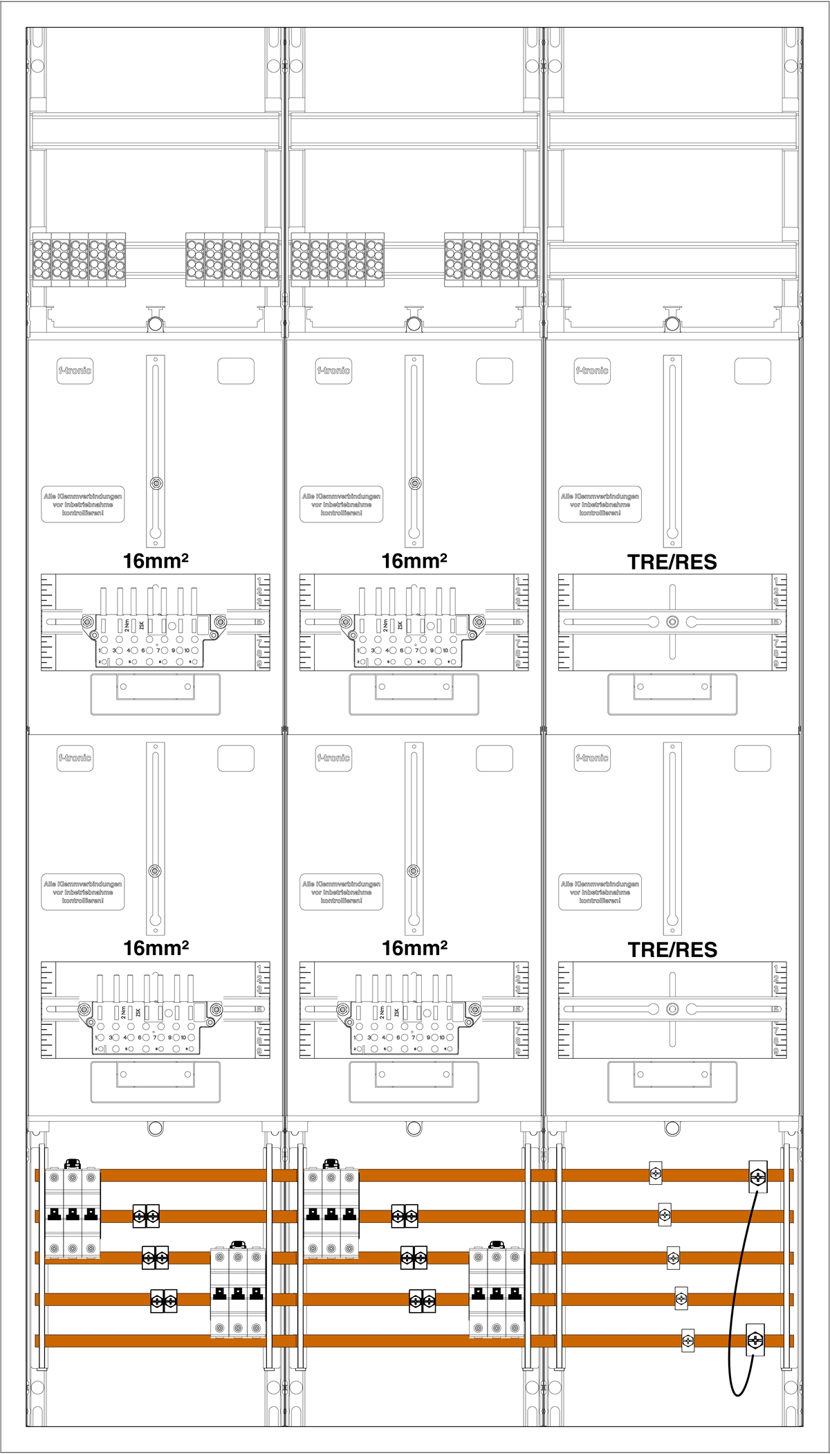 1St. F-Tronic ZL434-3-L116-40 ZL434-3-L116-40 - 4Z2R, mit ABB Vorautomaten 7199081