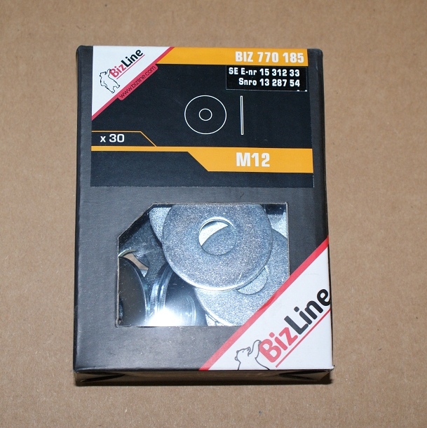 30St. Bizline BIZ 770185 Unterlegscheibe extrabreit M12 BIZ770185 30St. Bizline BIZ 770185 Unterlegscheibe extrabreit M12 BIZ770185