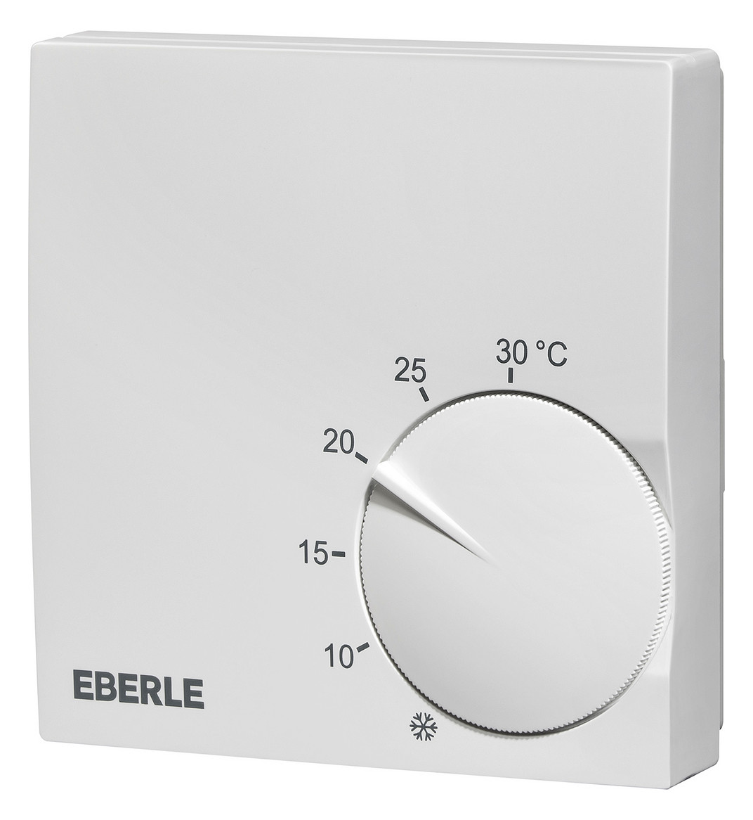 1St. EBERLE RTR-S 6121-1 Polarweißer Raumregler extra flach