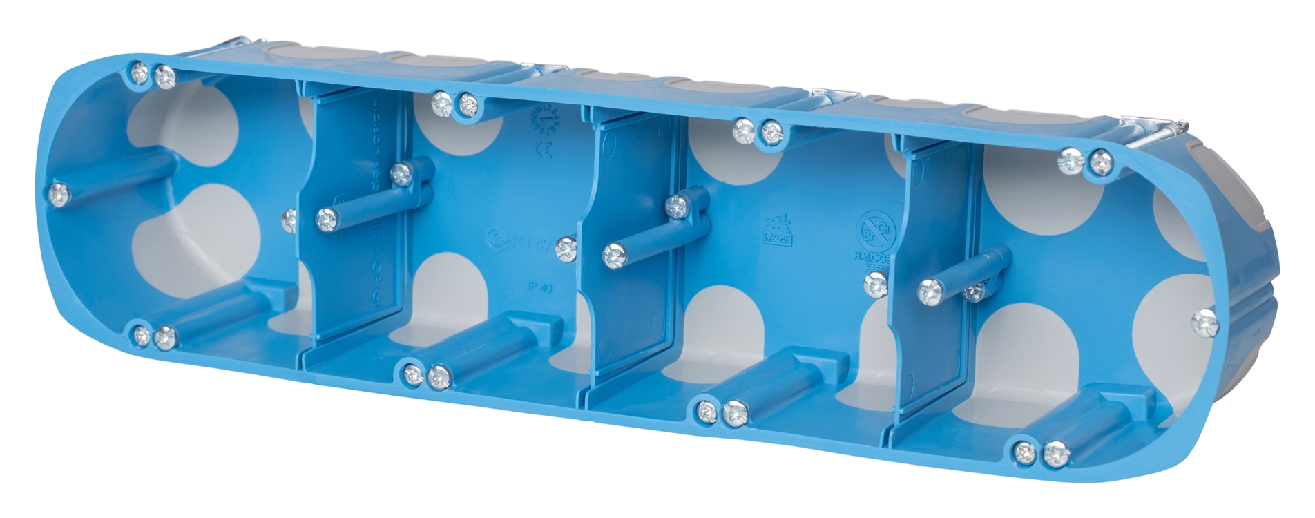 5St. F-Tronic HW402K HW-Gerätedose winddicht,, 4-fach, Fräsloch 68 mm 7360065