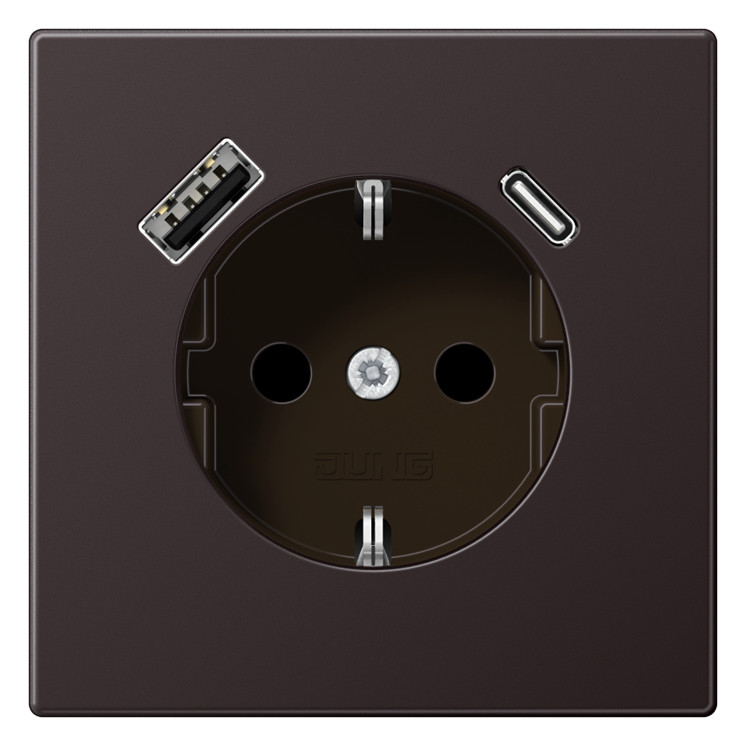 1St. Jung SCHUKO-Steckdose m. USB AL1520-15CAD Typ AC